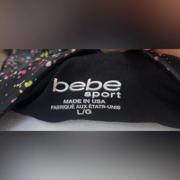 BEBE Sport workout Set leggings| Top size M/L - Picture 6 of 7